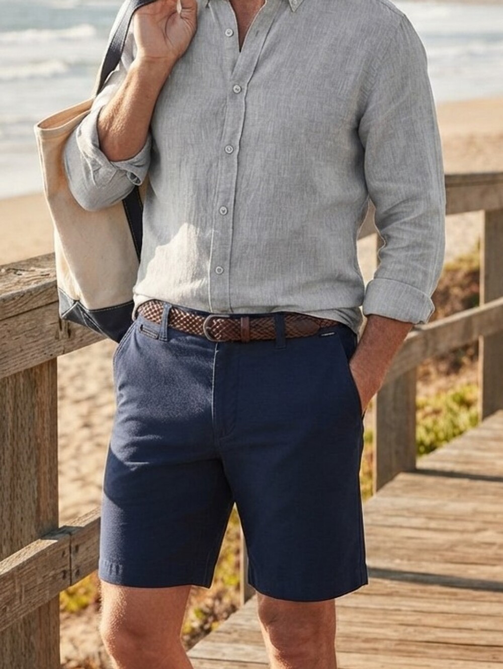 Banana Republic Men’s Navy Blue Performance Shorts Size 34 - Excellent!